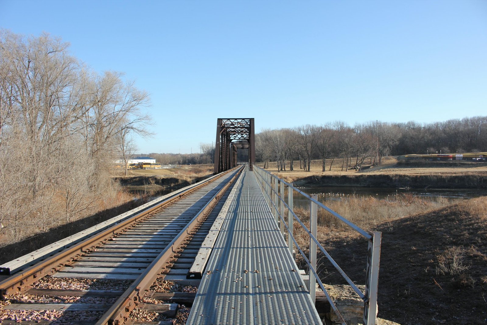 Looking north